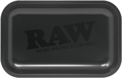 RAW - MURDER'D - Matte Black Small Metal Rolling Tray